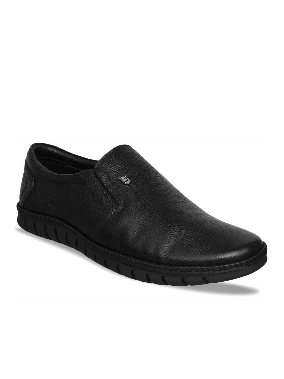 ID Black Slip-On Leather Formal Shoes for Men, 7 UK (B0BZW6DC6R) Amazon Price History, Amazon Price Tracker