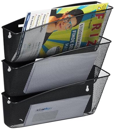 PORTE-REVUE Porte- Revues Mural En Fil Métallique Support Organisateur