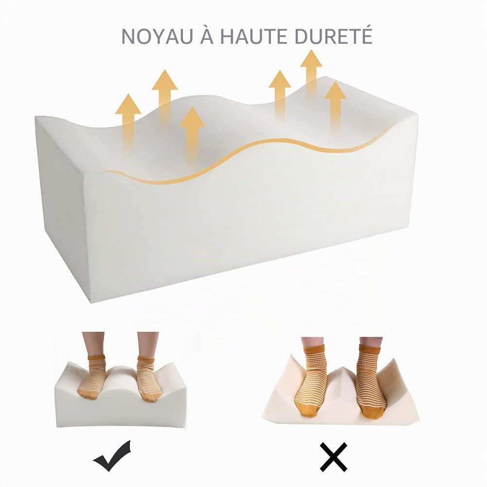 Oreiller BBL - Siège Coussin BBL Oreiller Ergonomique de 43 cm - Oreiller de récupération BBL Oreiller de Butin Ultra Confortable pour la Maison, la Chaise de Bureau, la Voiture et Les Voyage