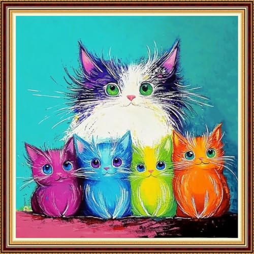 Image of Funart Stamped Cross Stitch Kits for Beginners Full Range of Cross Stitching Preprinted Embroidery Kits for Adults, 11CT Embroidery Pattern Needlepoint Kits- (ArtColors02)