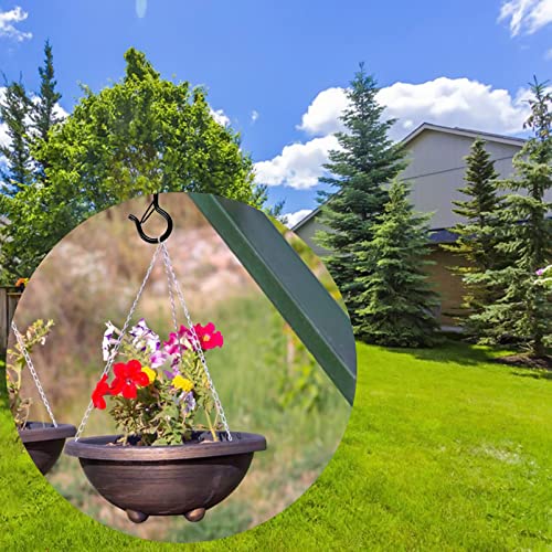 20 Pezzi Gancio a Vite Neri, Ganci a Soffitto in