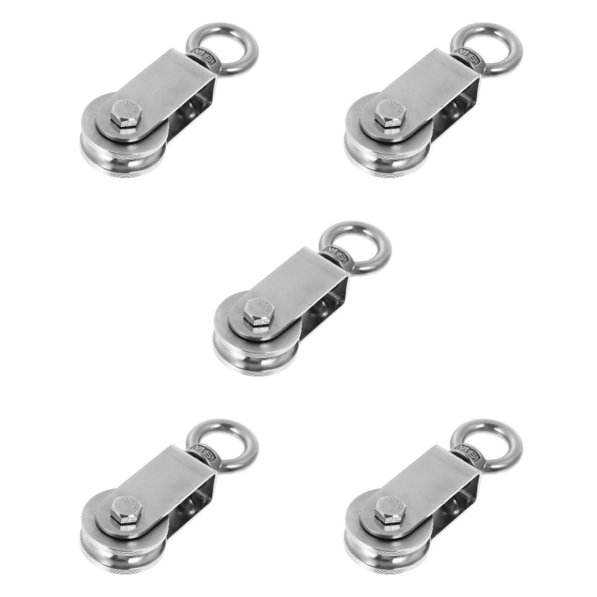GLEAVI 5pezzi Puleggia Shaped Inossidabile Per Sollevamento Per Palestra Casa Sollevamento e Scale