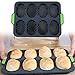 vrsupin0 Mini Hornear Bandeja, 8 Rejillas Silicona Bricolaje Horneado Bueno Flexibilidad Antiadherente Pan Molde Bandeja Es para Francés Pan, Pan Palos y Pan Rollos - Gris Oscuro, Free Size