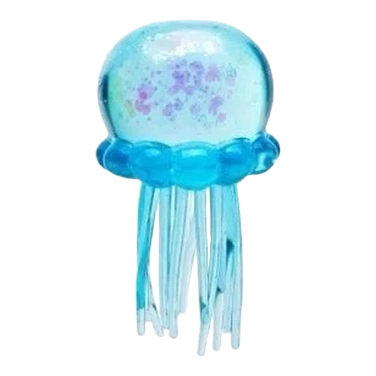 Juguete de medusa de neón brillante con tentáculos largos, juguete sensorial elástico con partículas de purpurina para niños y adultos, regalo ideal para oficina, hogar, regalo de Pascua