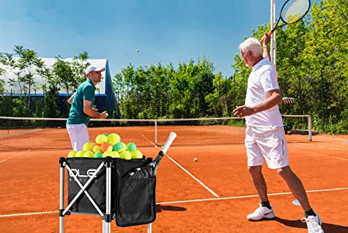OLE ANDIGO Tennis Ball Hopper Ball Cart, Can Hold 165 Balls Tennis Basket, Foldable and Disassembled Comes Pickleball Hopper with Storage Bag,Suitable for Tennis/Pickleball/Baseball/Softball - Thumbnail 7