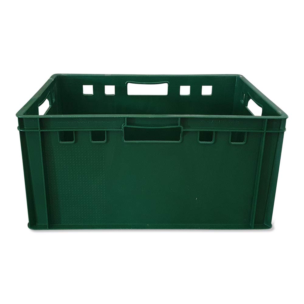 Generisch kanister-vertrieb - Set di 4 scatole E3, per macellai, 60 x 40 x 30 cm, stabile, adatto per alimenti (verde)