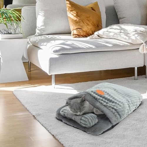 Nid pour chat confortable coton lit animaux de compagnie chaud - 8