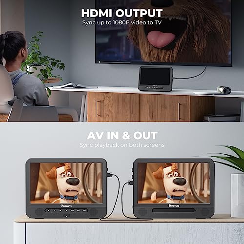 Naviskauto PB1002B-A08 10.1'' Blu Ray Dual Screen Portable Dvd Player thumb #4