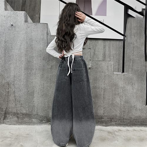Betadog Baggy Wide Leg Jeans for Kids Straight Leg Denim Pants Teen Girls Vintage Casual Loose Jeans4