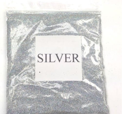 20G HOLOGRAPHIC SILVER GLITTER ULTRA FINE WINE GLASS ART AND CRAFT NAIL ART SCRAPBOOKING NON TOXIC