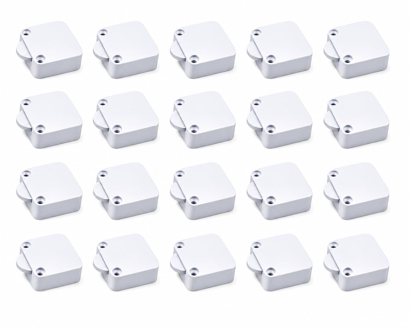 automatic wardrobe cabinet lamp switch, push to off door light control for closet, cupboard, furniture, home storage, white (pack of 20)