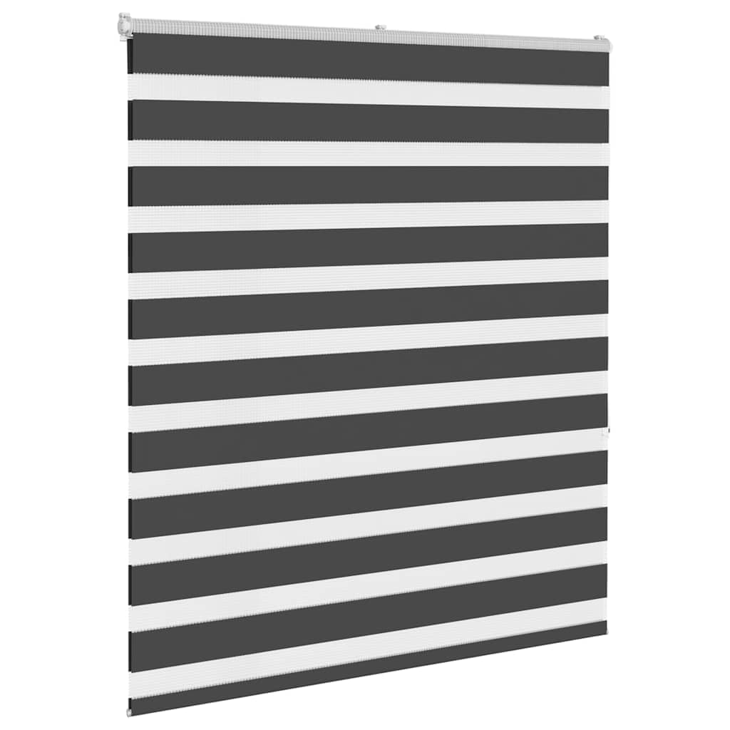 Tenda a rullo zebrata, 130 x 150 cm, in poliestere | Due strati traslucido e opaco, montaggio con viti o senza foratura, catena regolabile, facile da pulire