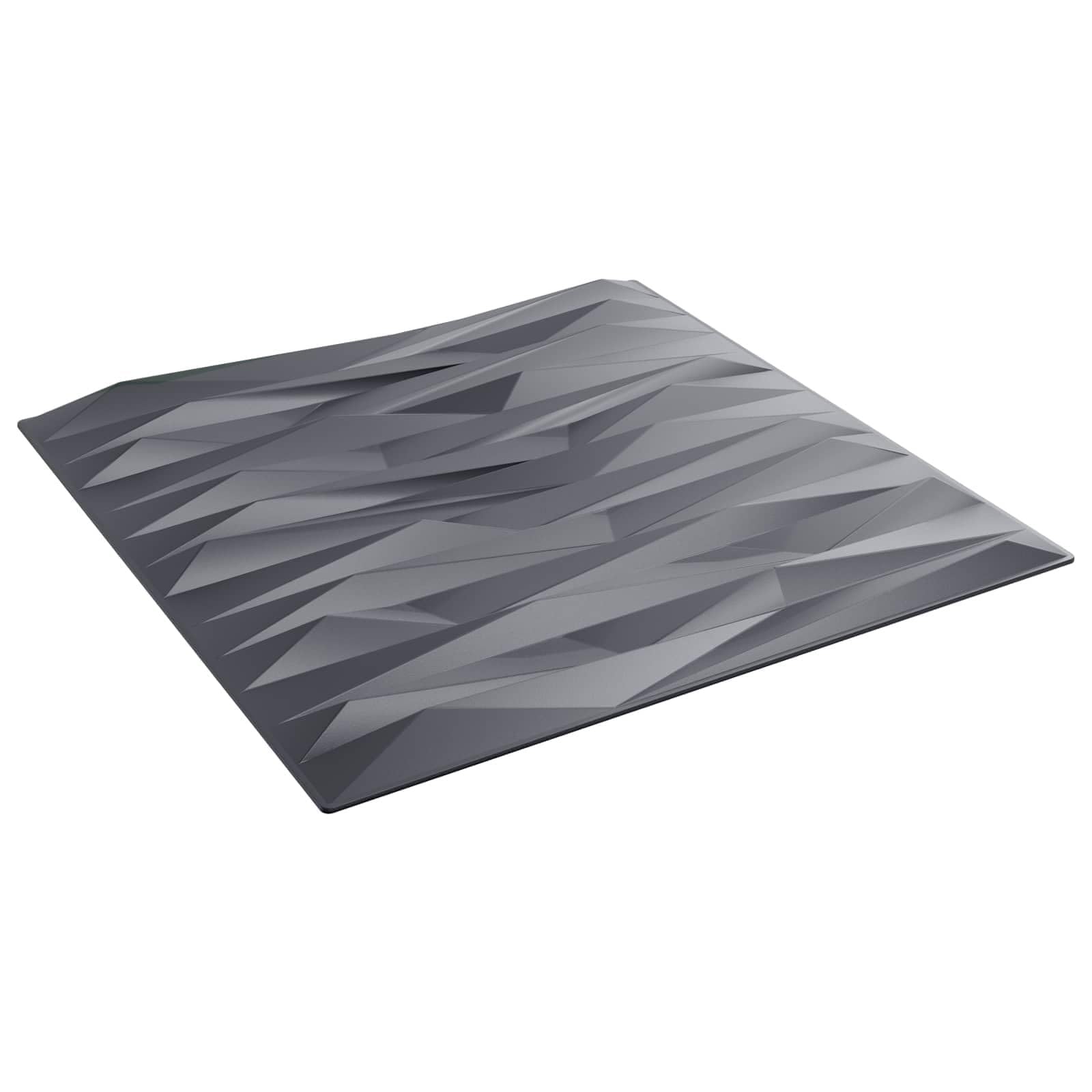 Panele ścienne 48 sztuk szary kamienny 50 x 50 cm pianka XPS | Wzornictwo 3D, lekki materiał, możliwość przycięcia, do salonu i sypialni