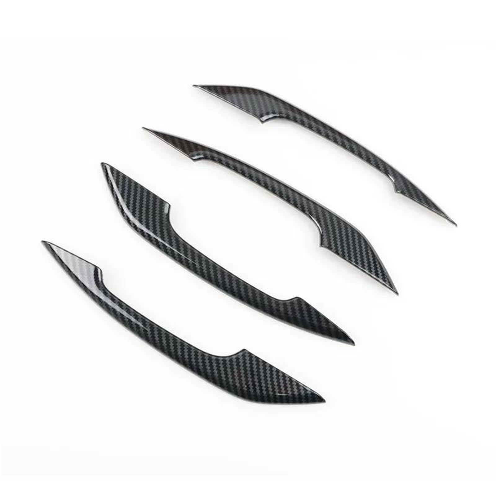 YESKIT Car Styling Accessories Exterior Door Handle Cover Trim for A4 B9 A5 F5 Q5 FY 2018-2019(Carbon Style)
