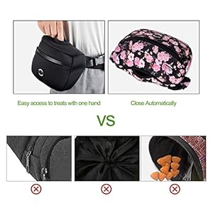 Petmolico Neoprene Dog Treat Pouch, Auto Closed Dog Training Pouch Fanny Pack Wasit Bag with Dog Poop Bag Dispenser for Hands-Free Dog Walking, Pink Peony Petmolico Neoprene Dog Treat Pouch, Auto Closed Dog Training Pouch Fanny Pack Wasit Bag with Dog Poop Bag Dispenser for Hands-Free Dog Walking, Pink Peony