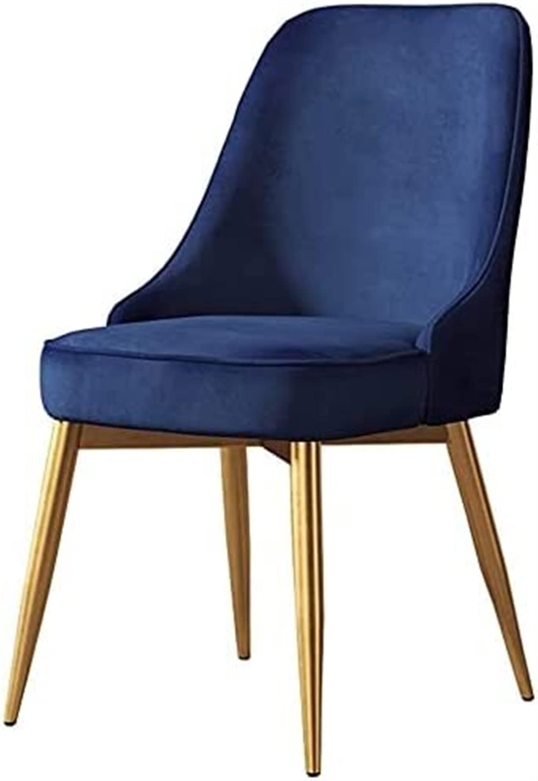 SJIALEN 1 Pcs Modern Retro Lounge Chairs, for Living Room Kitchen Office Dining Chairs Velvet Seat High Back Design Living Room Chair Kitchen Chair (Color : Blue, Size : 50x52x85cm)