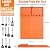Silicone Grill Mat Compatible with Blackstone, Silicone Griddle Tools Mat with Drip Pad, Spatula Mat for Outdoor Grill Kitchen Counter (Orange)