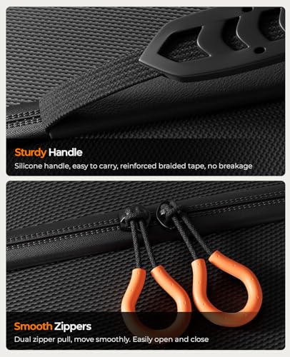 image for COOWPS Switch 2 Carrying Case 2025, with 4Pcs Thumb Grips, 20 Game Car