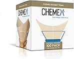 Chemex Natural Coffee Filters, Square, 100ct - Exclusive Packaging