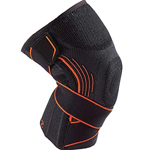 Flash Sale Buy 1 get 1 Kamileo Knee Brace, Compression Knee Sleeve with Support Straps for Injury Recovery, Fitness, Weightlifting, Basketball, Running, Hiking, Squats & Workouts,for Men & Women (M)