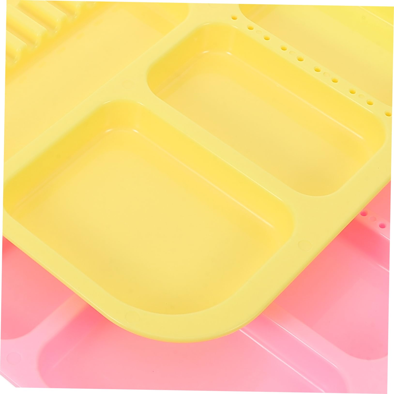 MAGICLULU Plateaux Compartimentés Coloré Lot de 2 Rangement Organisé en Pp Résistants aux Taches, Plateau D'instruments Dentaires pour Buccal