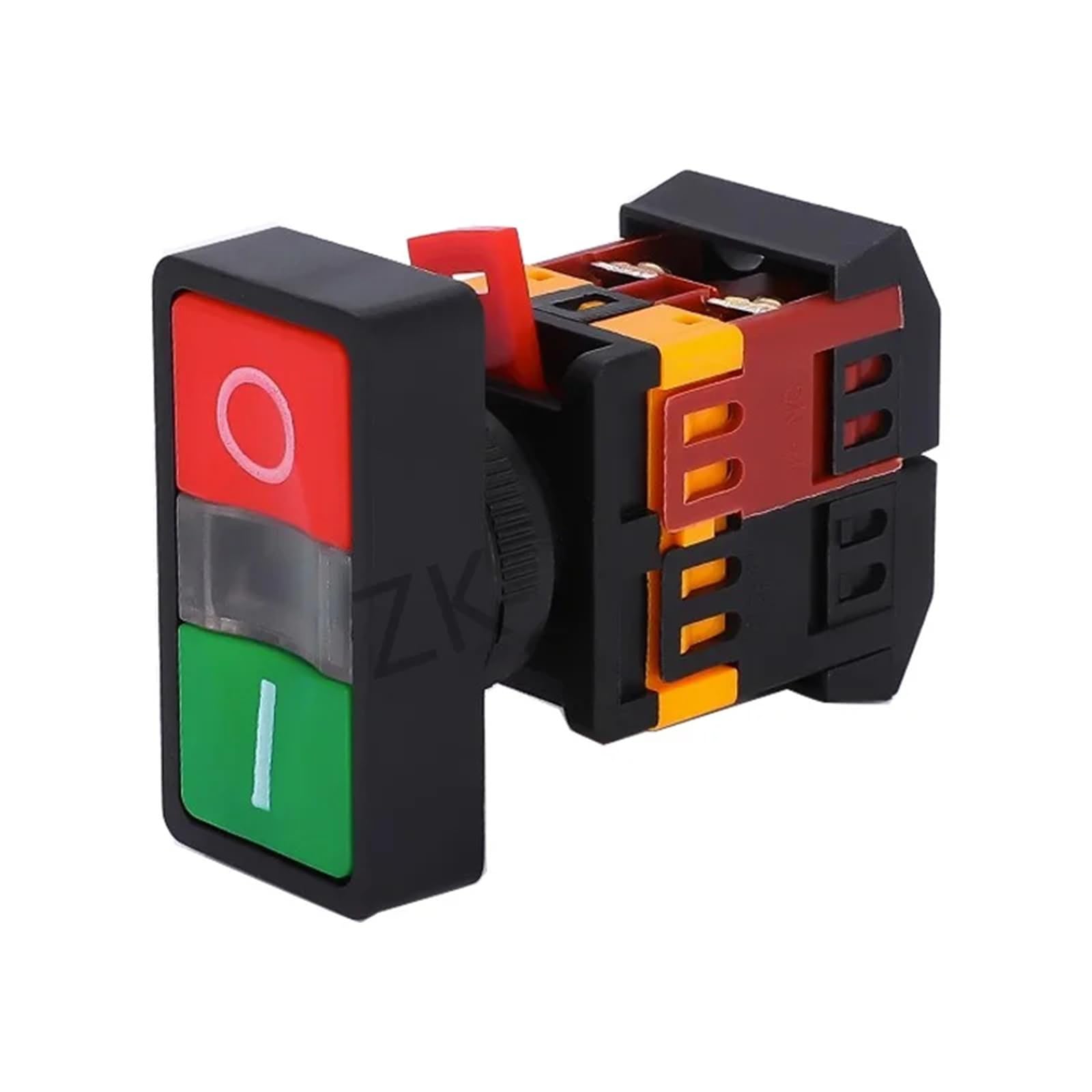 22 mm/25 mm/30 mm APBB-22/AS22/PPBB-30 Interruptor de botón de parada de encendido/apagado 10 A/660 V Auto-reinicio/momentáneo 1 pieza ﻿(Blue,24v)