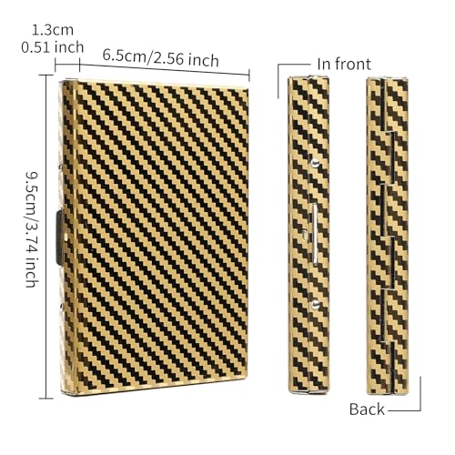 Image of RFID Stainless Steel Credit Card Wallet Slim Metal Business Card Holder for Women Men