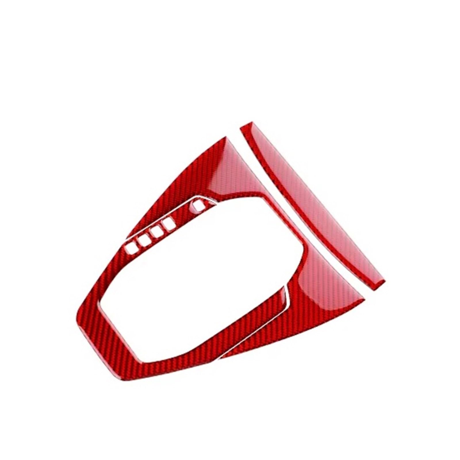 Car Trim Interior for Mustang GT 2024 2025 LHD RHD Car Automatic Manual Gear Shift Panel Interior Accessories Interior Mouldings(Automatic Red)