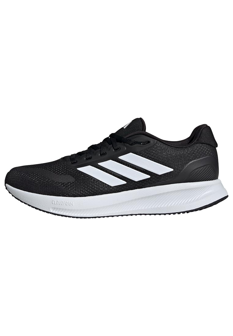 adidas Men's Runfalcon 5 Wide Running Shoes, Core Black/Cloud White/Core Black, 8.5 UK