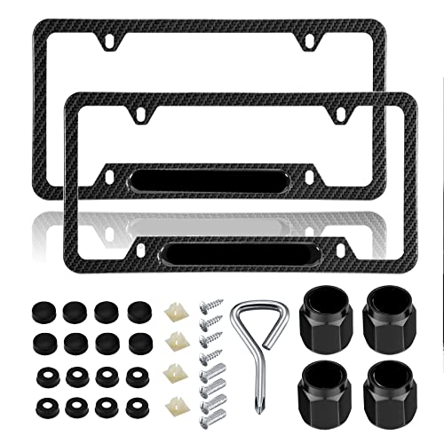 7.4Dewest 2Pcs Black License Plate Frames… #TOP11