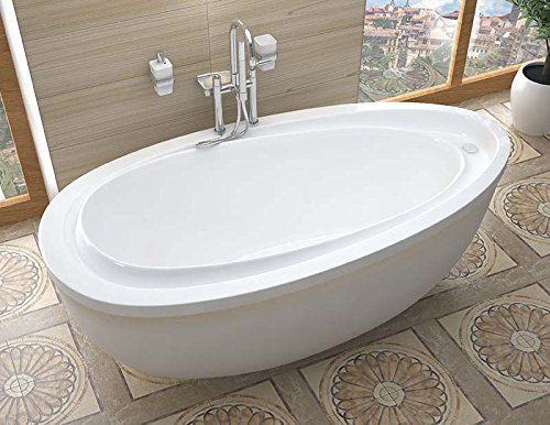 Venzi Tullia 38 X 71 X 20 Oval Freestanding Soaker Bathtub With Reversible Drain By Atlantis #TOP27