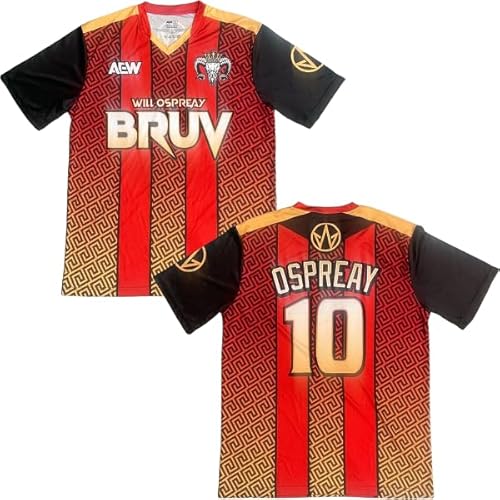 AEW Will Ospreay - Billy Goat FC Jersey (Red & Gold) - Medium - Red