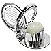 Tagliauova, 2 in 1, professionale in acciaio inox, tagliauova, tagliauova stabile, lavabile in lavastoviglie, utensile per tagliare uova rotonde e ovali, griglia in silicone