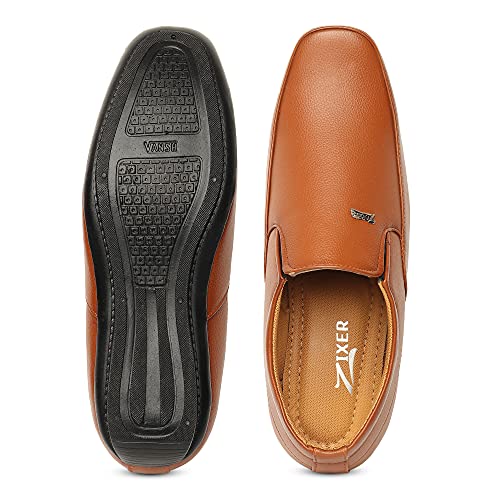 Image of Zixer Synthetic Leather Mens Formal Shoes || Office Formal Shoes Men Stylish|| Formal Shoes for Men Leather Look Slip On