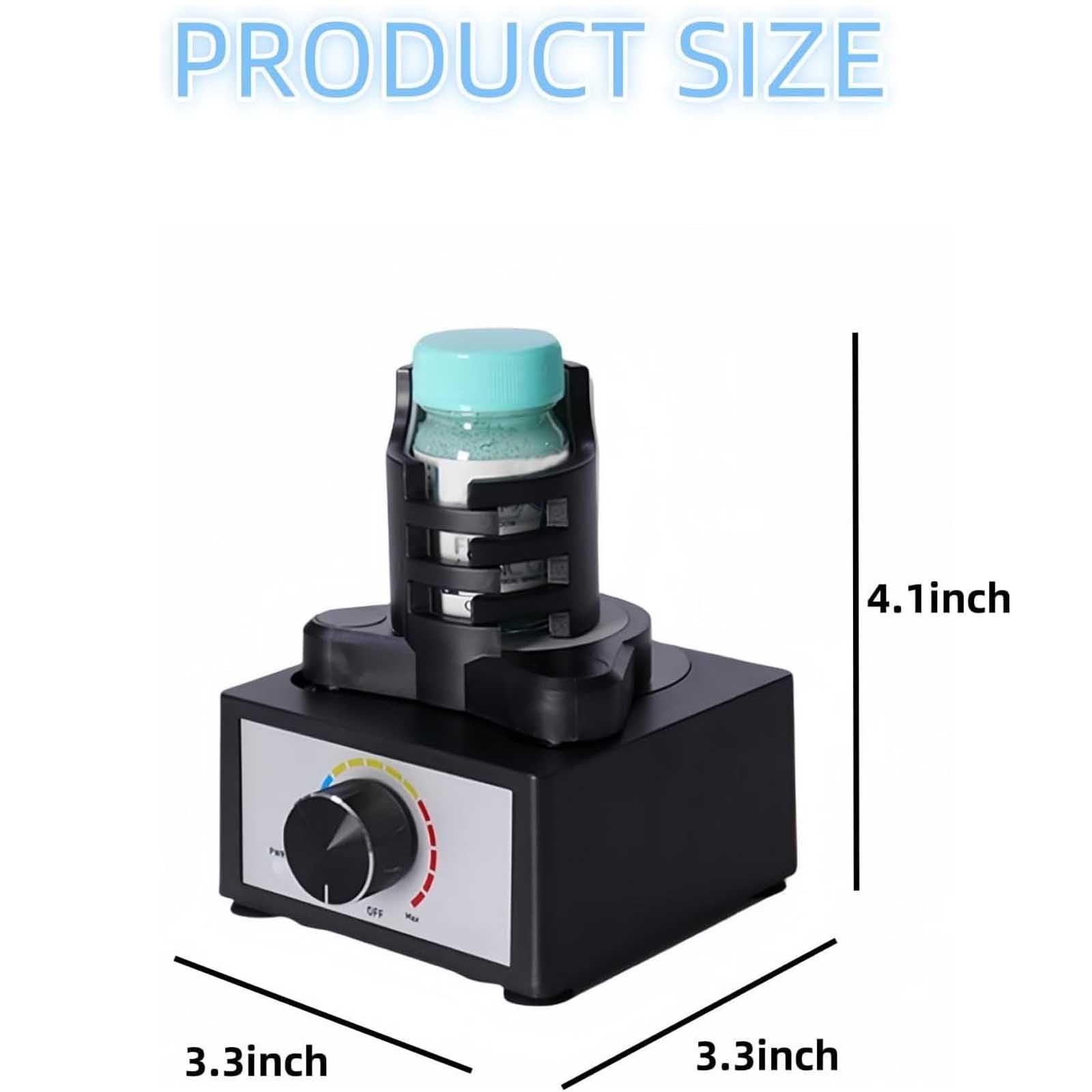 Mezclador de pintura, mini agitador de vórtice para esmalte de uñas de laboratorio, pintura acrílica adhesiva, 3 velocidades ajustables, agita uniformemente