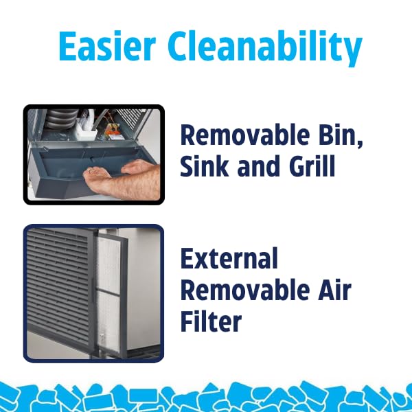 Scotsman HID540A-1 Meridian Countertop Air Cooled Ice Machine and Water Dispenser - 40 lb. Bin Storage