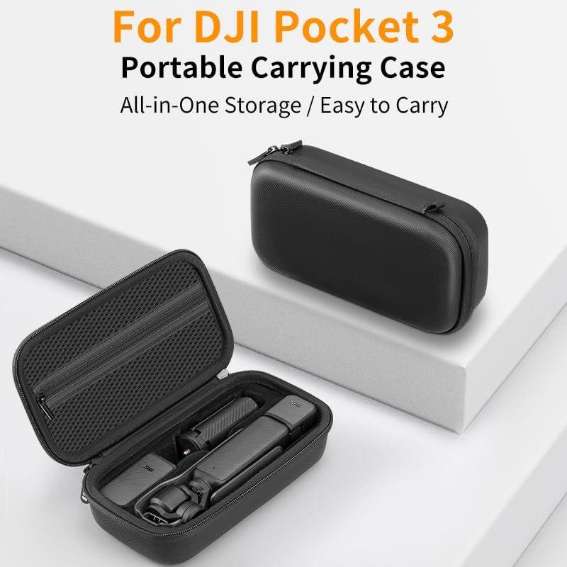 Miniatura 2 de Funda de bolsillo 3, bolsa de transporte portátil, bolsa de poliuretano de almacenamiento duro compatible con DJI OSMO Pocket 3 Creator Combo