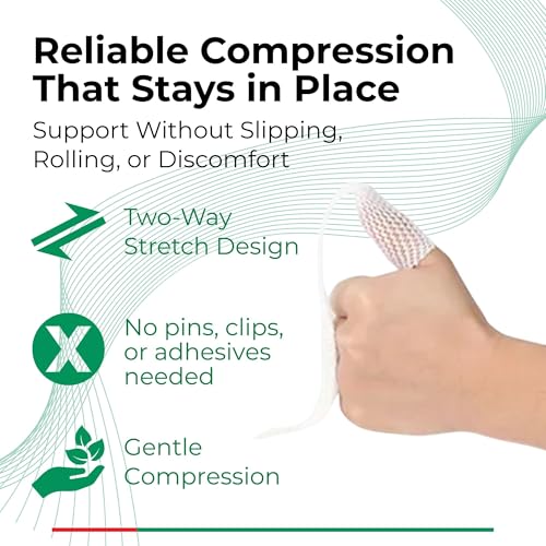 Image of Lohmann & Rauscher tg Fix Net Tubular Bandage, Elastic Net Wound Dressing, Bandage Retainer for Fingers, Size A (17.5cm Wide x 25m Long When Stretched)