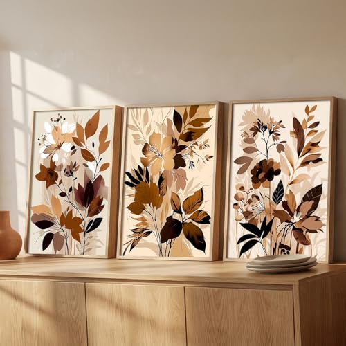Image of kotart Painting for Wall Decoration - Modern Art Wall Decor Framed Painting for Living Room Bedroom - Framed Wall Posters /Paintings with Frame Set of 3-D (Art 10, 13x17 inch)