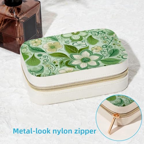 Étui de rangement pour bague boucles d'oreilles collier vert