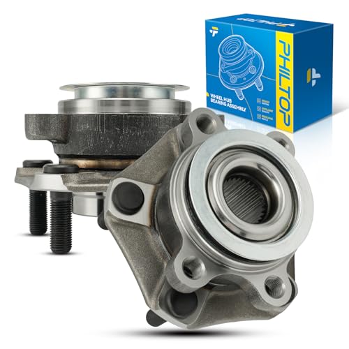 PHILTOP 513364 Front Wheel Hub Assembly Fit for Nissan Sentra 2013-2019, Nissan NV200 2013-2019, Nissan Leaf 2013-2017, Chevrolet City Express 2015-2018, 5 Lugs Wheel Hub Bearings W/ABS
