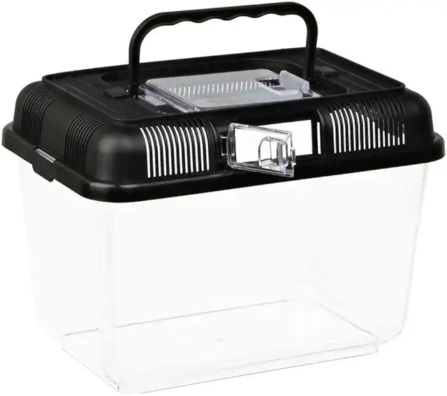 Trixie Plastic Terrarium Transport Box for Small Animals, Insects & Reptiles, 24×17×16 cm