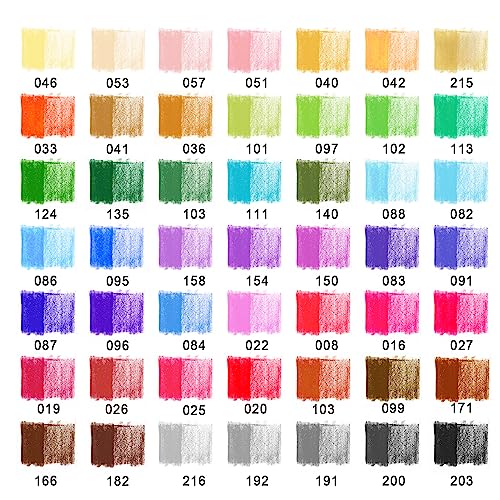 Image of KALOUR Premium Colored Pencils,Set of 50 Colors,Artists Soft Core with Vibrant Color,Ideal for Layering Blending Shading,Color Pencils for Adults Beginners Coloring Book