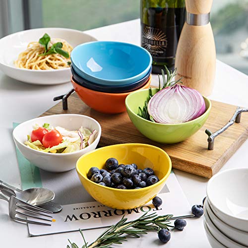 Sweejar Ceramic Small Bowls Set, 8 Oz For Ice Cream, Dessert, Small Side Dishes, Salad, Fruit Set Of 6 (Multicolour) #TOP2