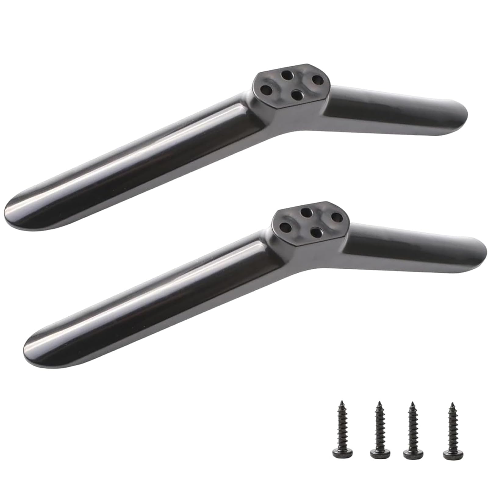 TV Stand Base Pedestal Feet, TV Legs Compatible with Samsung LG Sharp TVs, Replacement Stand for 24in to 55in TVs, Non-Slip Plastic TV Feet with Screws Included