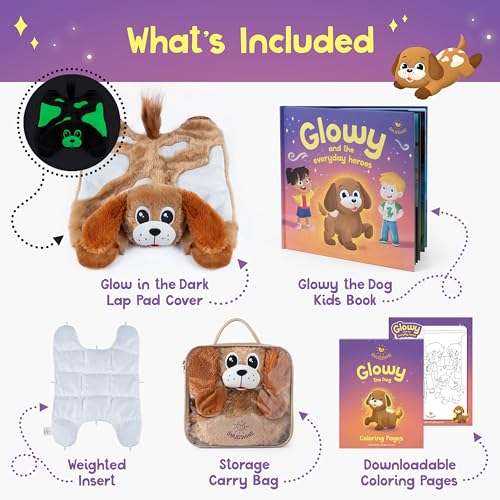 4 lbs Glow in the Dark Weighted Lap Pad for Kids