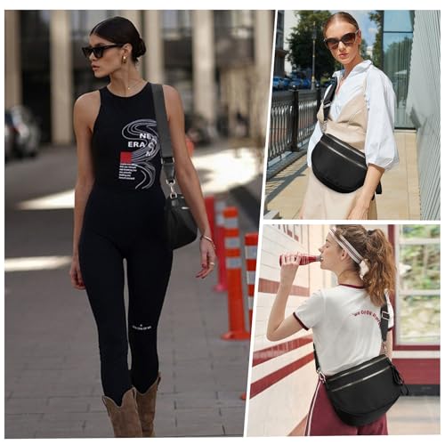 Bum Bags for Women Crossbody,Spacious Nylon Crossbody Bag Trendy Checkered Purse Shoulder Bag 20253