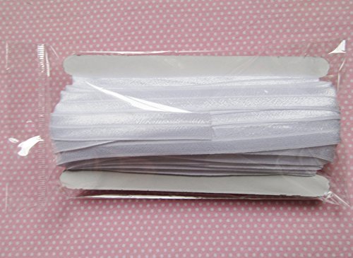 Sale Yycraft Thick Fold Over Elastic Stretch Foldover Foe Elastics For Hair Ties Headbands 20 Yards (White) #TOP2