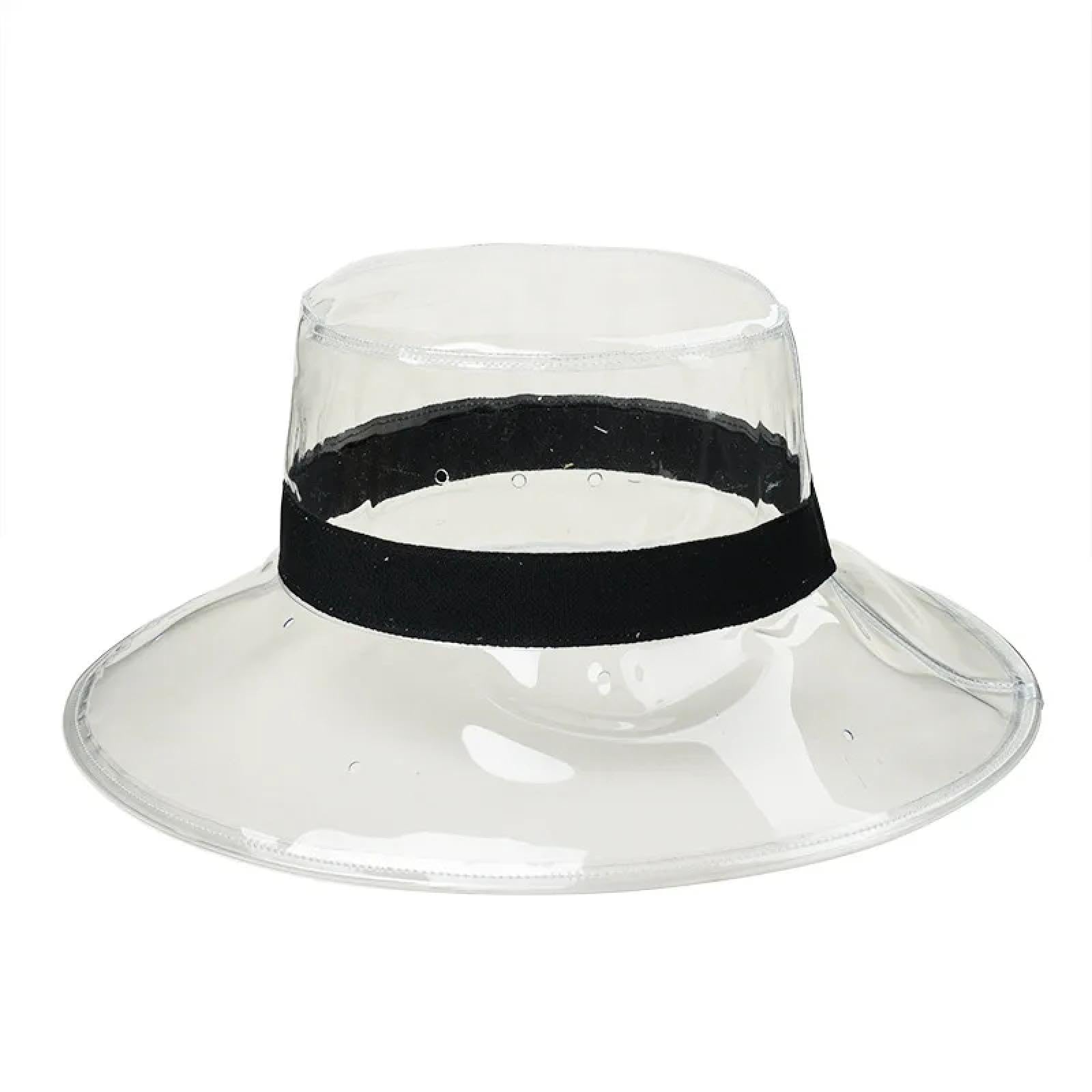 Sonnenhut Strohhut Hut Damen Bucket Hat Caps Frauen Strand Hut Transparente Sonnenblende Wasserdichter Regenhut Für Damen