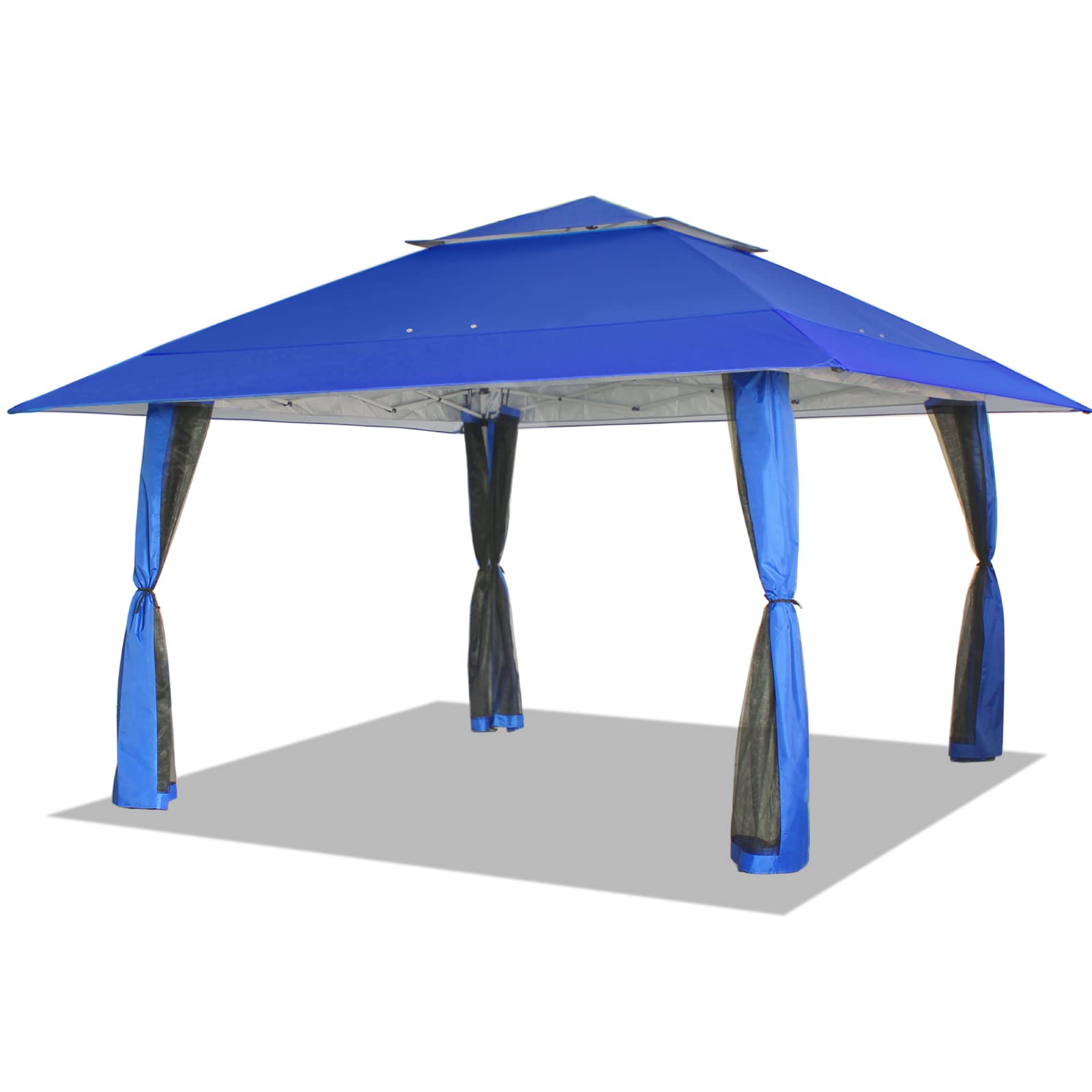 CROWN SHADES 13X13 Outdoor Pop Up Gazebo Base 10X10 Patio Gazebos